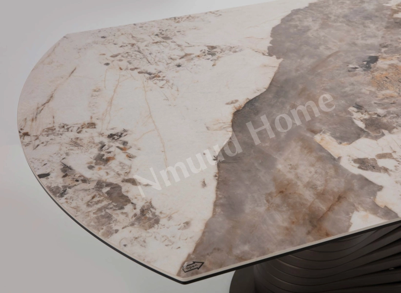 Voyage Yuvarlak Porselen Kademeli Açılır Masa