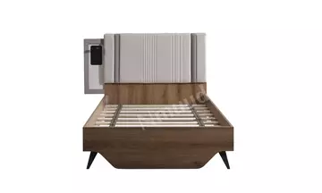 Cappuccino 100 Cm Başlıklı Karyola