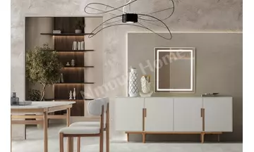 Ares Natural Aynalı Konsol
