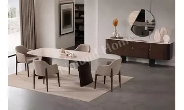 Delta Koyu Meşe - Gümüş Yemek Odası