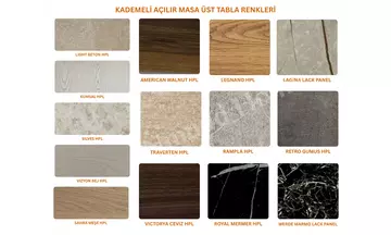 Satürn Oval Kademeli Açılır Masa