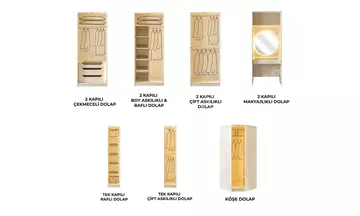 Marsel Köşe Dolaplı Yatak Odası