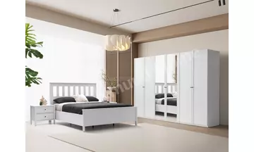 Loft 6 Kapaklı Yatak Odası Beyaz