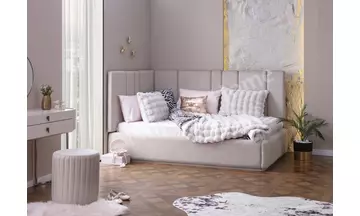 Pera 100*200 Cm Bazasız Başlıklı Karyola