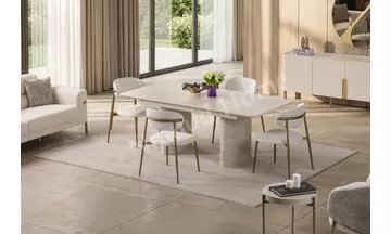 Monaco - İnci Masa & Sandalye Takımı