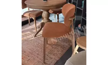 Yuvarlak Masifli Mutfak Masası & Sandalye Takımı