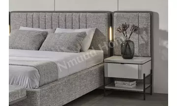 Moka Gri 6 Kapaklı Yatak Odası