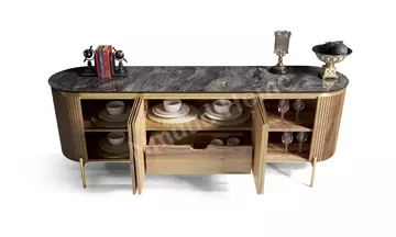 Tesla Ceviz Yemek Odası