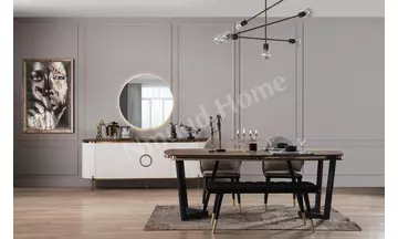 Tesla Ekru Yemek Odası