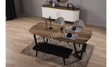 Tesla Ekru Yemek Odası