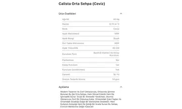 Calista Ceviz Orta Sehpa