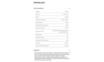 İnfinity Orta Sehpa