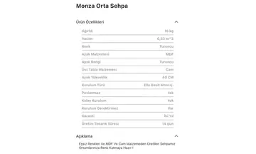Monza Orta Sehpa