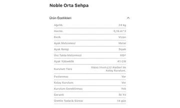 Norde Orta Sehpa