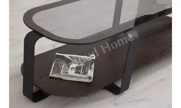 Royal Dikdörtgen Siyah, American Ceviz Orta Sehpa