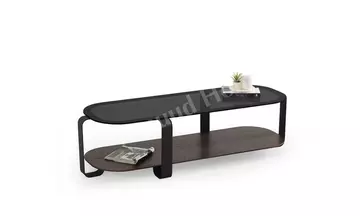 Royal Dikdörtgen Siyah, American Ceviz Orta Sehpa