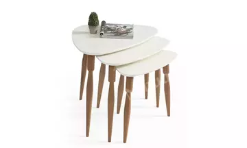 Ege Ekru Zigon Sehpa