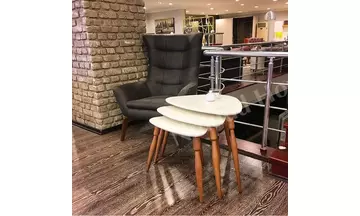 Ege Ekru Zigon Sehpa