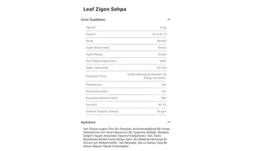 Leaf Zigon Sehpa