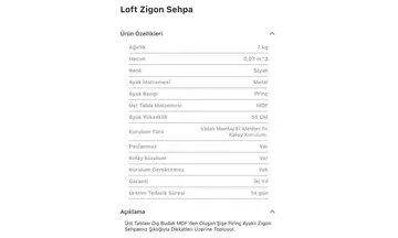 Loft Zigon Sehpa