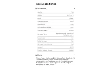 Nero Zigon Sehpa