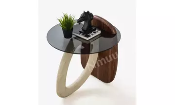 Markiz Traverten Yan Sehpa