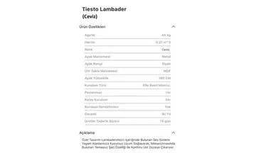 Tiesto Siyah, Ceviz Lambader