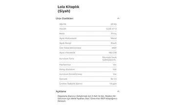 Lola Siyah, Ceviz Kitaplık