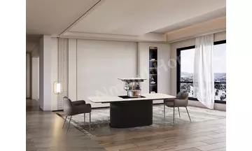 Freeze Buzdolaplı Porselen Dikdörtgen Masa (Sabit)