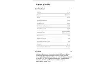 Flame Şömine