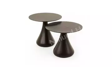 Mushroom Siyah 2'Li Zigon Sehpa