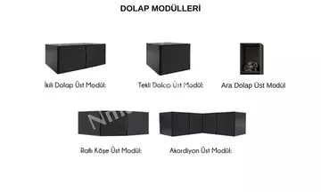 Bronze Ceviz Giyinme Dolabı