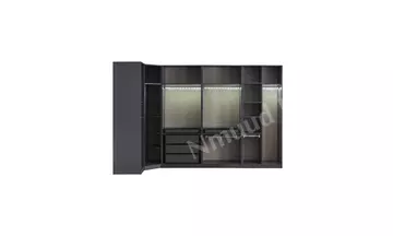 Bronze Antrasit Giyinme Dolabı
