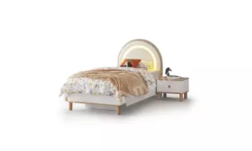 Bohostyle 100*200 Cm Bazasız Başlıklı Karyola