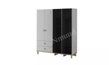 Marven 4 Kapılı Ahşap Kapaklı Dolap
