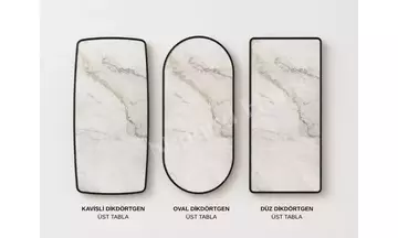 Prada Porselen Sabit Yemek Masası