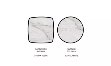 Spoon Porselen Yuvarlak Yemek Masası