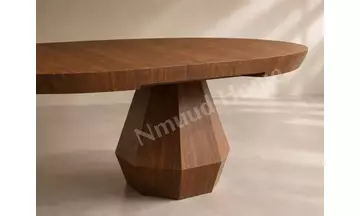 Kristal Yuvarlak Kademeli Açılır Masa