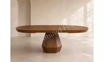 Kristal Yuvarlak Kademeli Açılır Masa