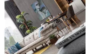 Venüs Ahşap Köşe Koltuk 315 x 275 Cm