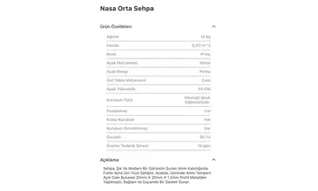 Nasa Orta Sehpa