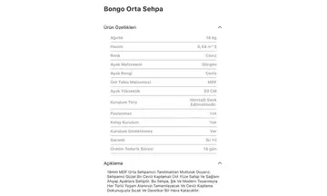 Bongo Ceviz Orta Sehpa