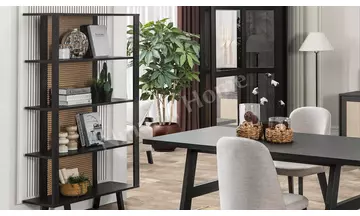 Rattan Dark Kitaplık