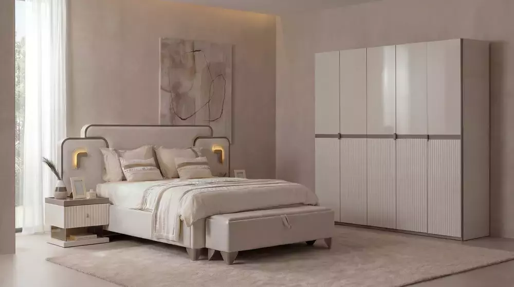 Zerre Yatak Odası Takımı 5 Kapaklı Set