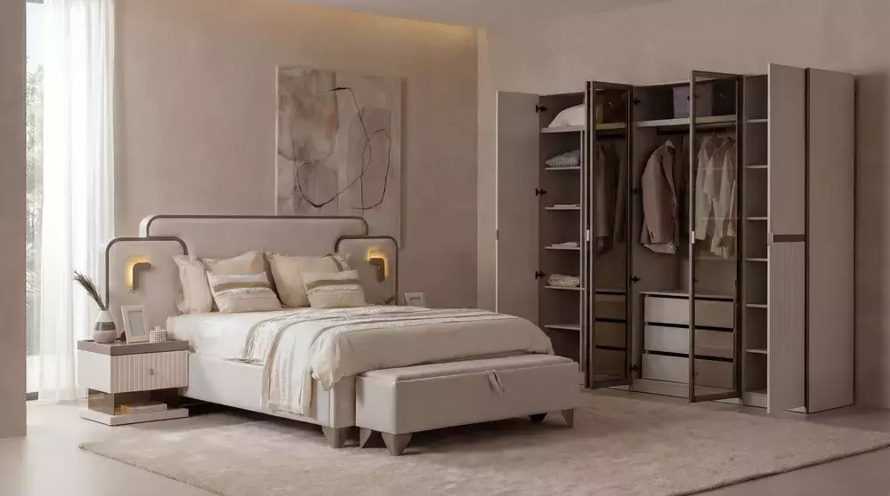 Zerre Yatak Odası Takımı 5 Kapaklı Set