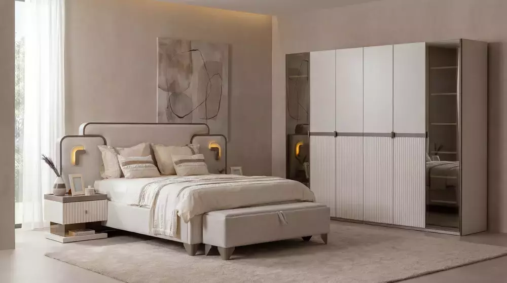 Zerre Yatak Odası Takımı 5 Kapaklı Set