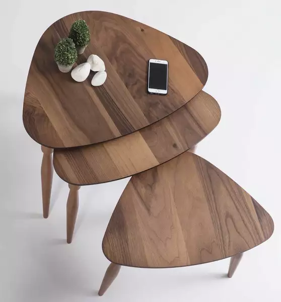 Ege Walnut Zigon Sehpa
