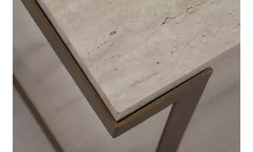 Bogota Travertine Orta Sehpa