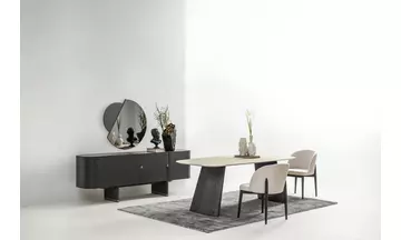 Lavinia - Antrasit Meşe Yemek Odası Takımı