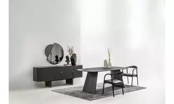 Lavinia - Antrasit Meşe Yemek Odası Takımı